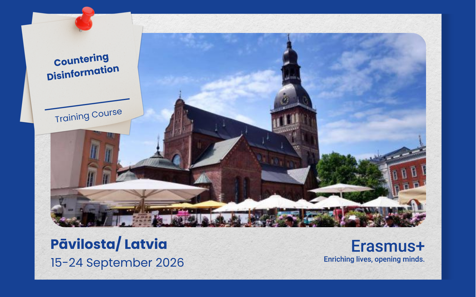 Erasmus+ Training Course in Pāvilosta, Latvia!